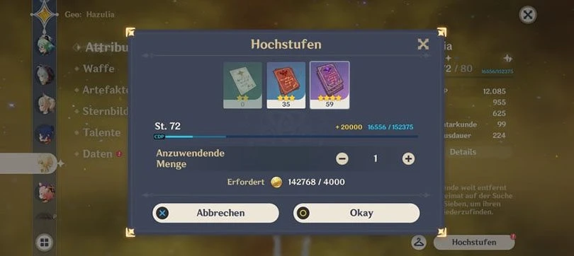 schriftrollen von Erfahrungen