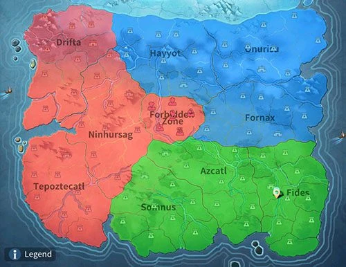 Zonen der Königreiche Infinity Kingdom