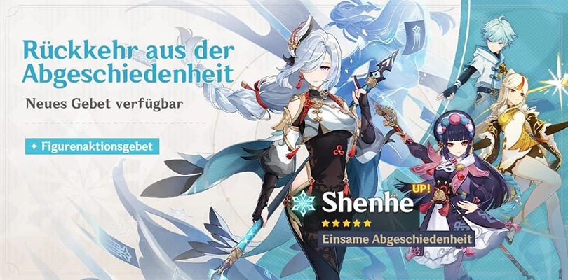 Shenhe-Banner in Genshin Impact : Rückkehr aus der Abgeschiedenheit