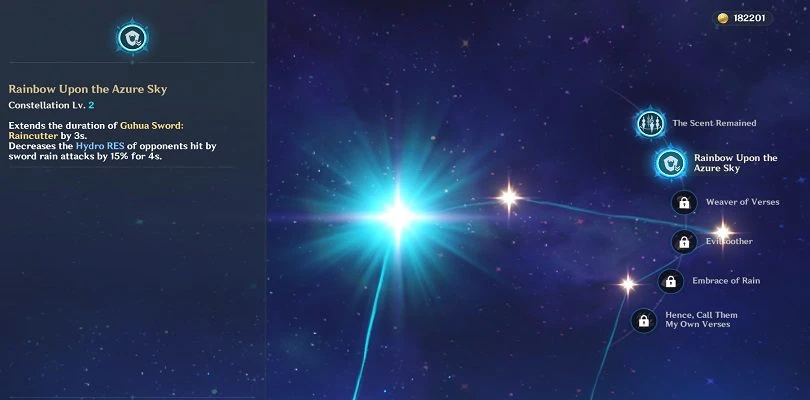 Constellations of Xingqiu