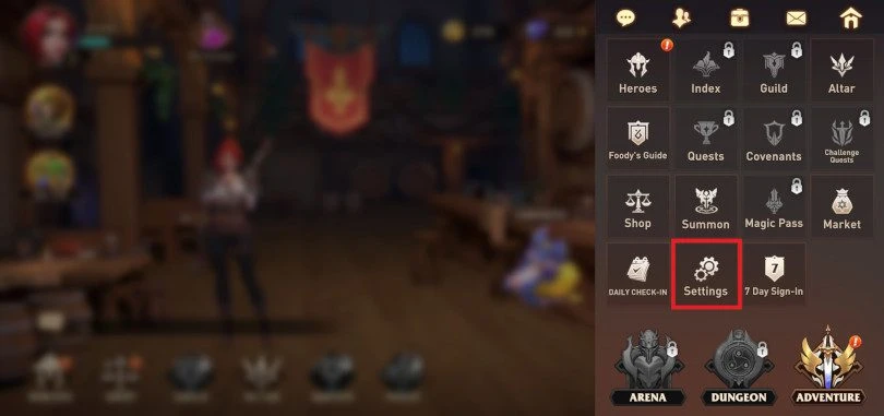 Menu Awaken Chaos Era