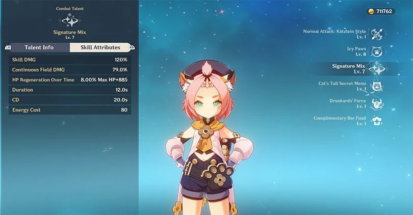 Diona's elemental rampage statistics