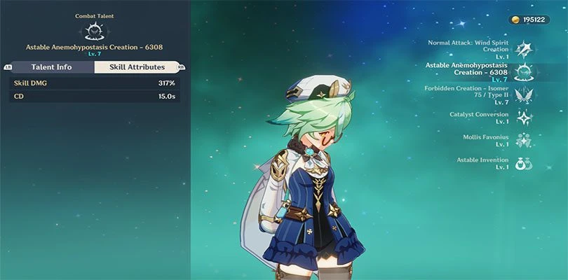 Succrose Elemental Attack Statistics