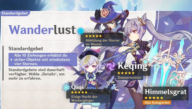 Summoning Jean in Genshin Impact mit Gebete
