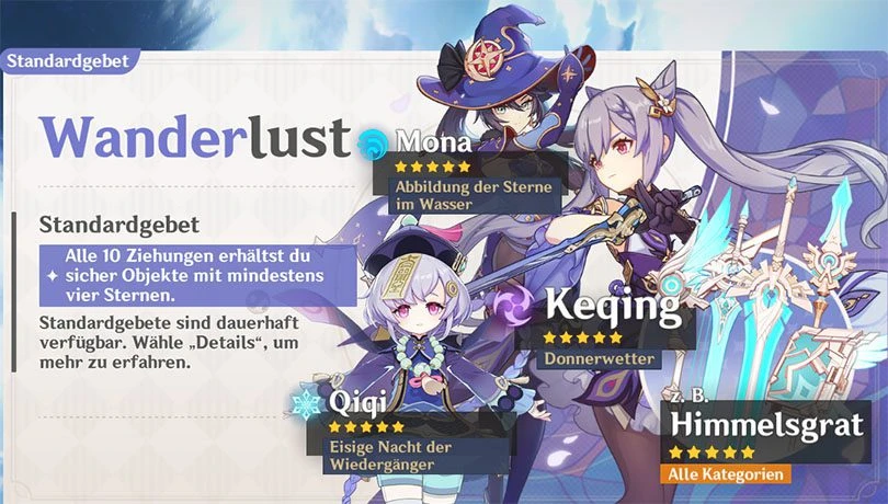 Gebet von Qiqi in Genshin Impact