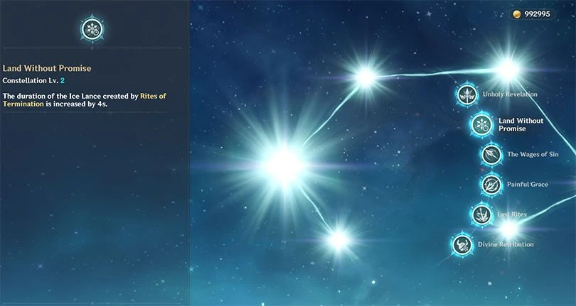 Constellations of Rosaria in Genshin Impact