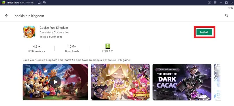 Install Cookie Run Kingdom PC