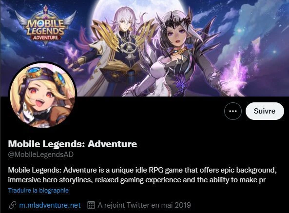 Twitter Mobile Legends Aventure to collect rewards
