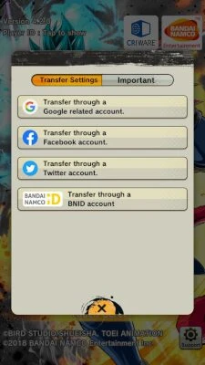 Account Dragon Ball Legends