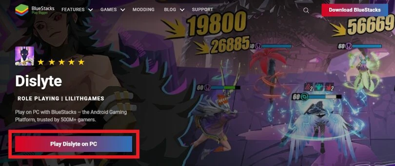 Download an Android emulator to play Dislyte on PC