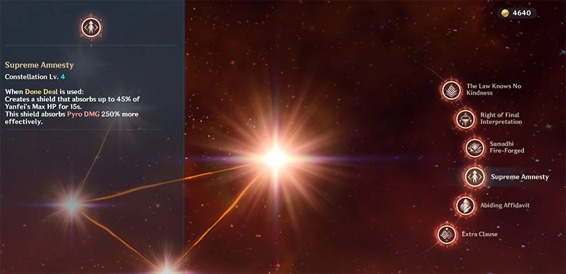 Yanfei Constellations in Genshin Impact