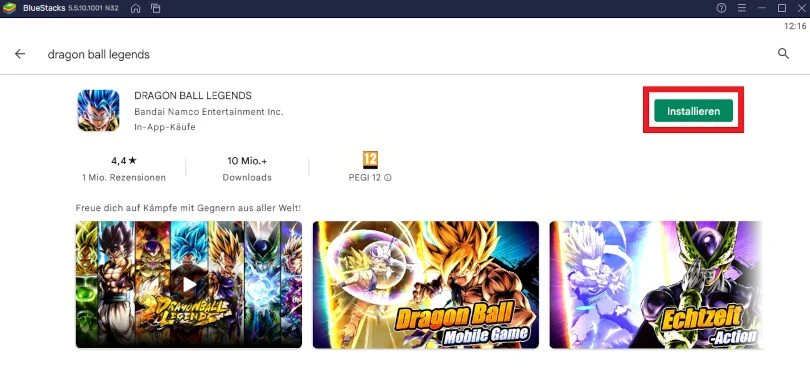 Installieren Sie Dragon Ball Legends auf dem PC