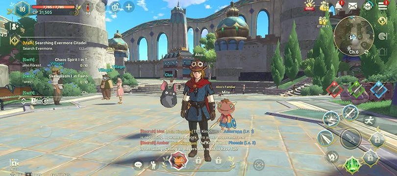 Gameplay for the release of Ni no Kuni: Cross Worlds on mobile