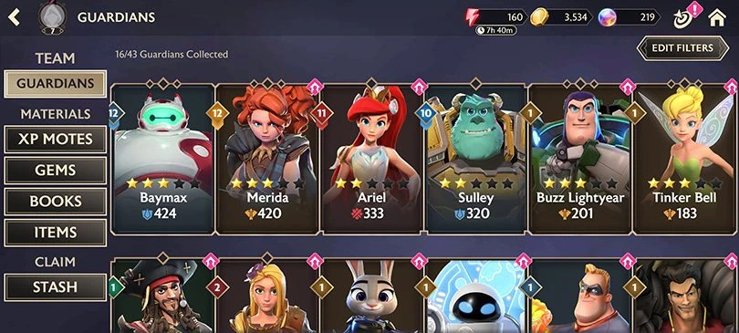 Guardians available at the Disney Mirrorverse release