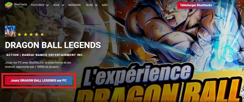 Télécharger un émulateur Android pour jouer à Dragon Ball Legends