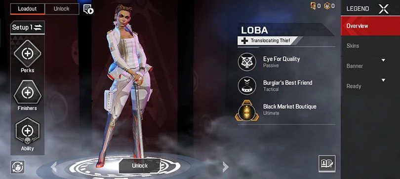 Loba, the new free legend of Apex Legends Mobile Season 2
