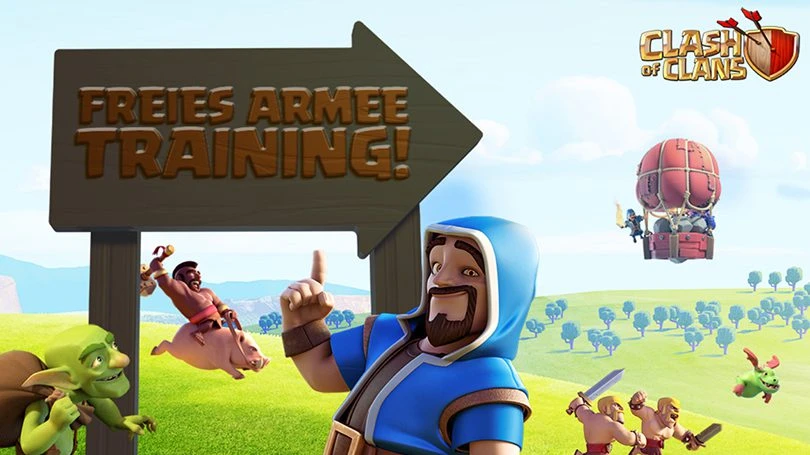 Clash of Clans Armee Training wird kostenlos.