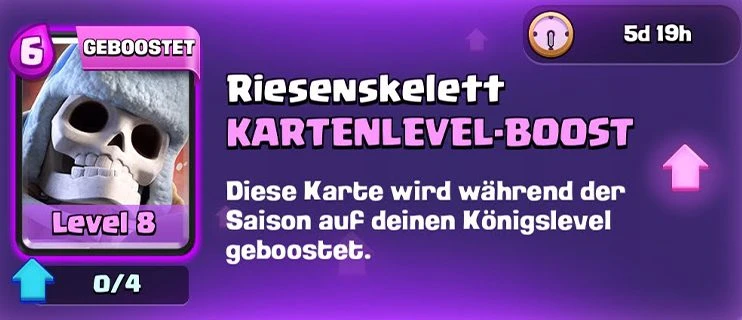 Das Riesenskelett in der Clash Royale Saison 36