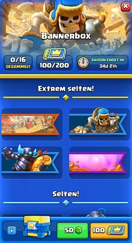 Bannerbox im Clash Royale Sommerupdate