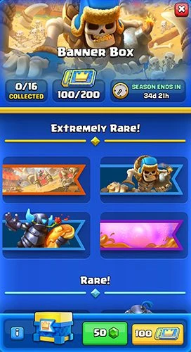 Bannerboxes in the Clash Royale summer update
