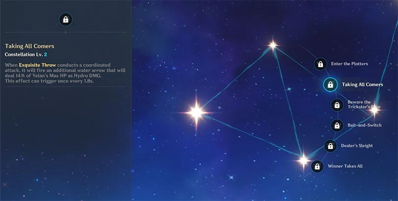 Yelan Constellations in Genshin Impact