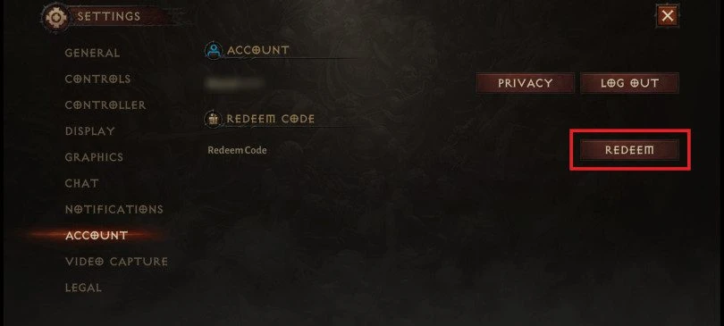 Access your account to retrieve the free codes rewards