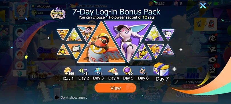 New characters Pokémon Unite : gift box
