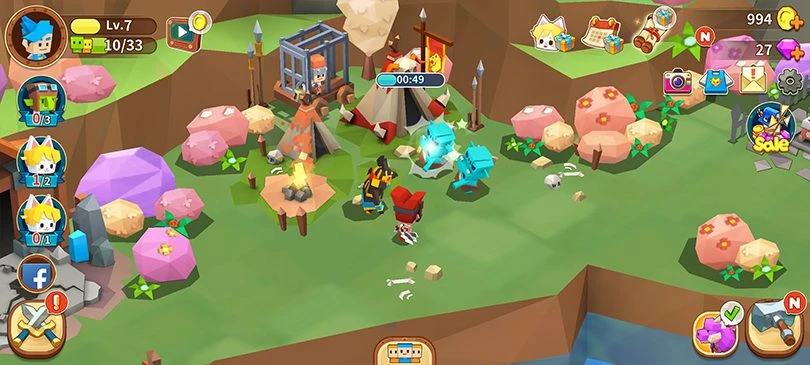 Sortie de Fantasy Town : gameplay