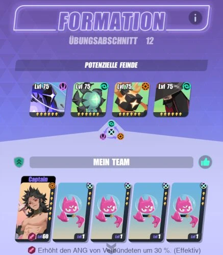 Team optimiert, um espers xp zu gewinnen Dislyte