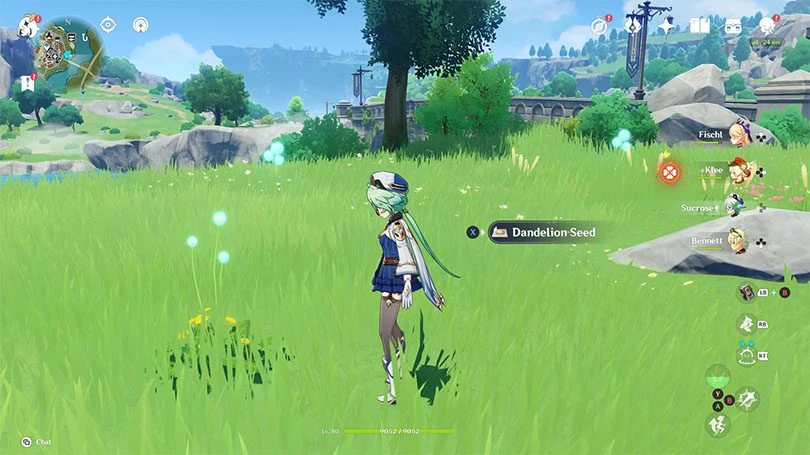 Collect Genshin Impact Dandelion Seeds