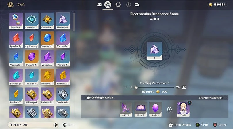 Make the Electroculus Resonance Stone in Genshin Impact