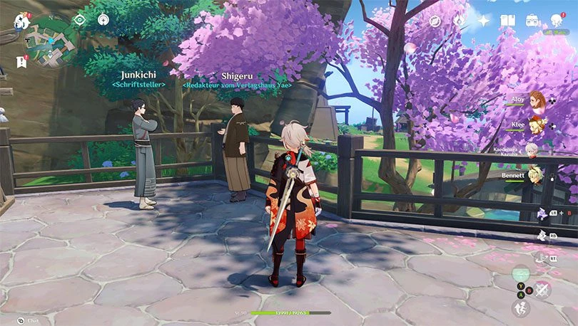 Starten Sie die Genshin Impact Tipps gegen Schreibblockade Quest