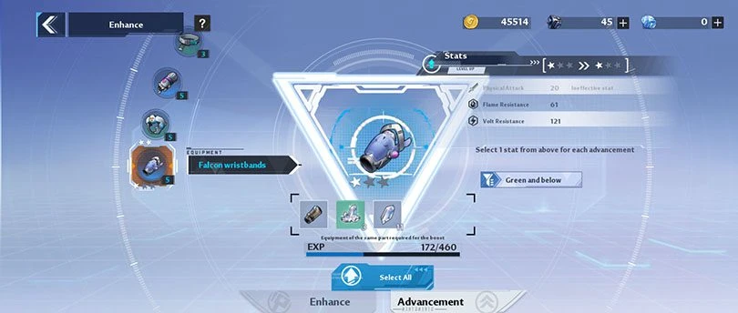 Increase the stars number of Tower of Fantasy equipment