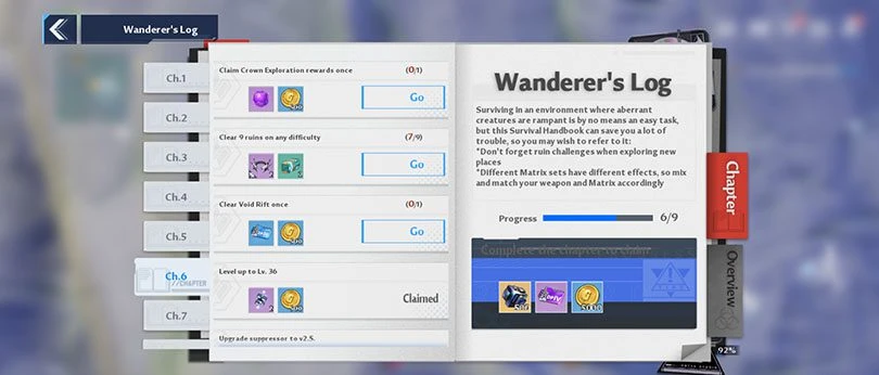 The Wanderer's Log
