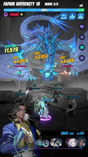 Start of the fight Dislyte Fafnir 10