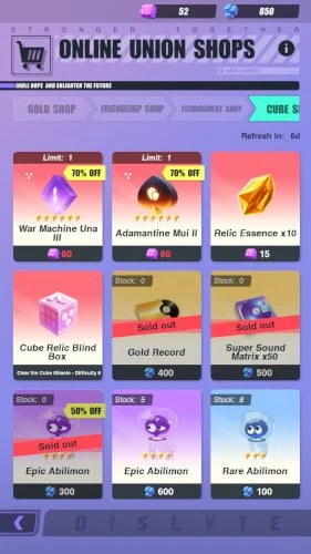 Making cubic Erebium allows you to earn Dislyte Gold Record.