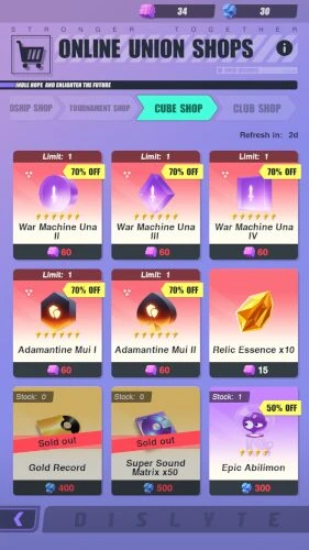 The cube shop is excellent in early game