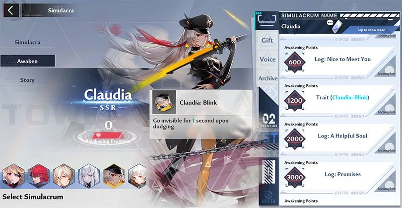 Claudia's awakening abilities