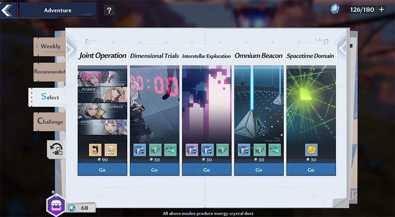 Activities to spend your vitality in Tower of Fantasy