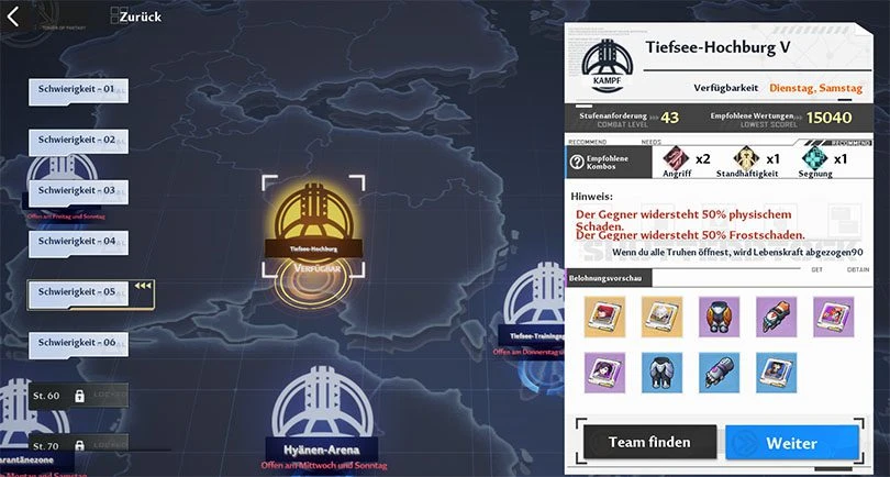 Gemeinsame Operationen in Tower of Fantasy