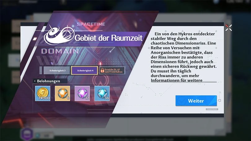 Raumzeitchaos in Tower of Fantasy um Gold zu farmen