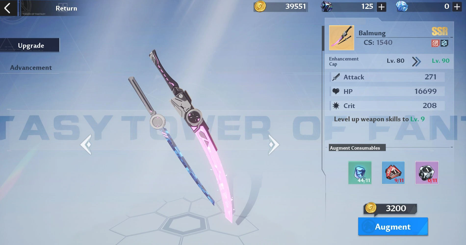 Mount the Frigg weapon
