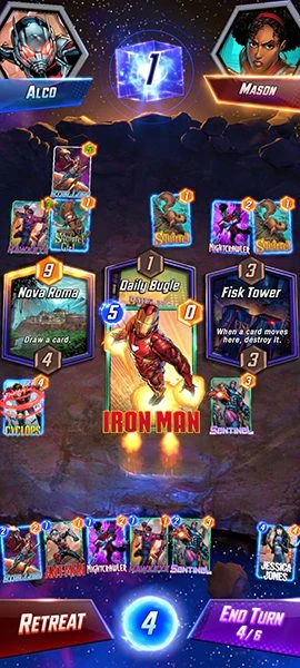 Gameplay of the Marvel Snap release