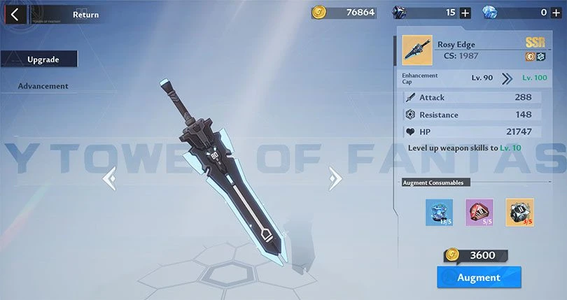 Materials needed to build Meryl's weapon in ToF