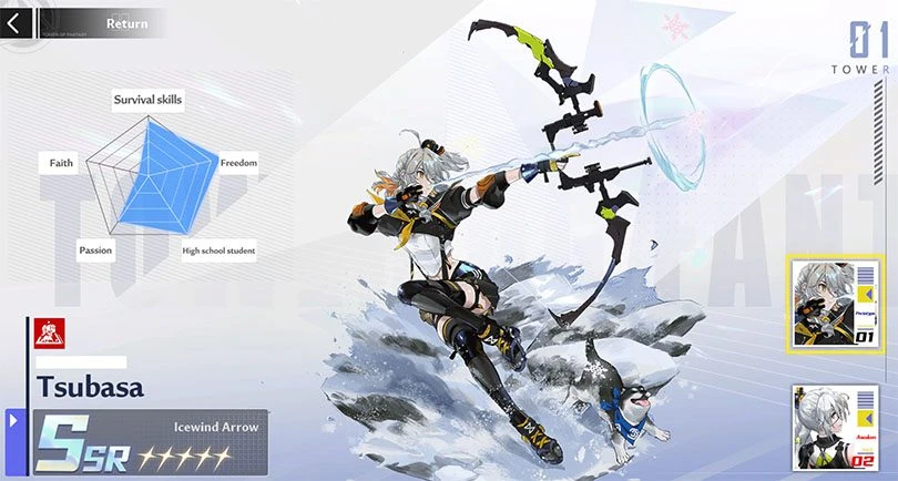 Tower of Fantasy Tsubasa profile