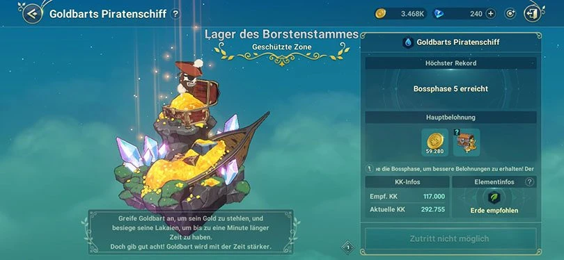 Goldbarts Piratenschiff: Instanz zum Farmen von Gold in Ni no Kuni: Cross Worlds