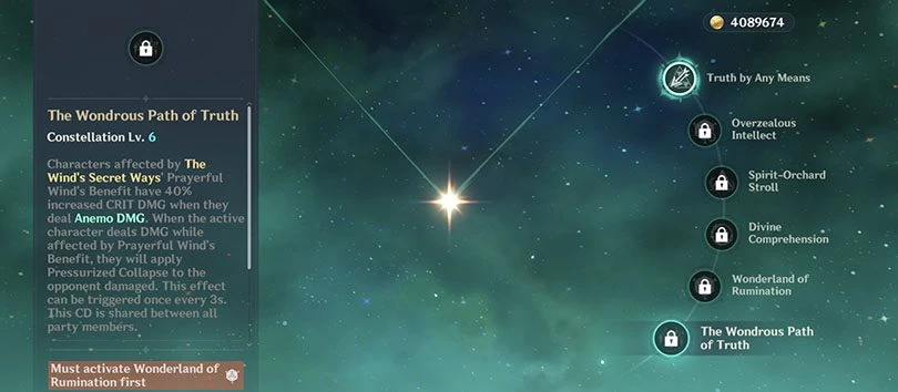 Genshin Impact Faruzan Constellations