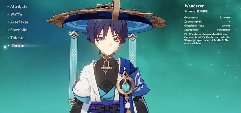 Profil von Wanderer (Scaramouche)
