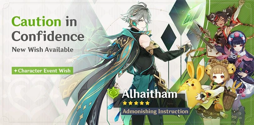 Genshin Impact Alhaitham Banner