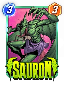 Sauron Saison 4 Marvel Snap terre Sauvage